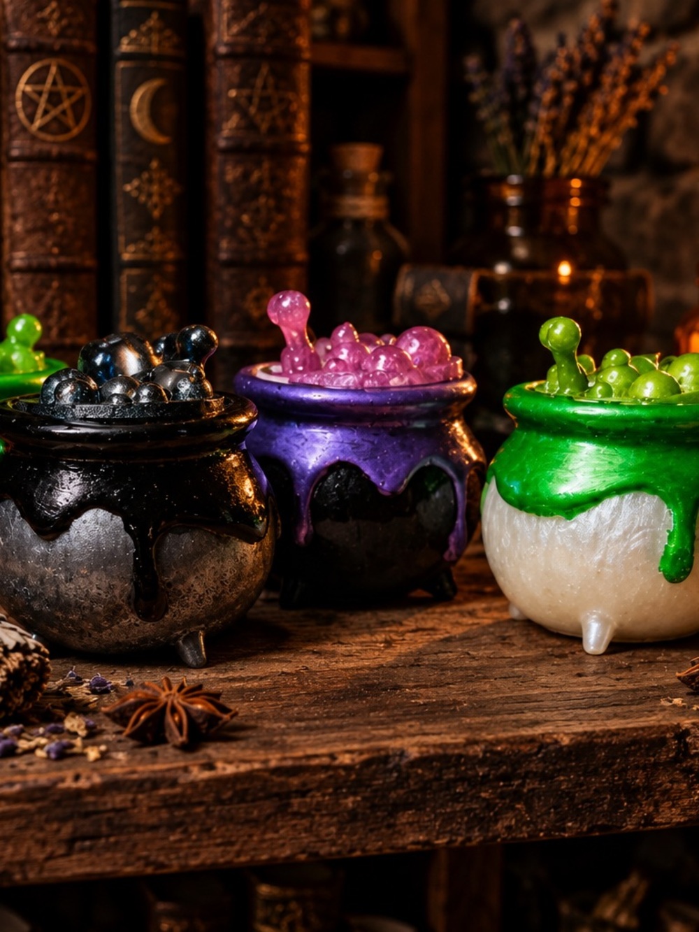 Decorative Cauldron Candle